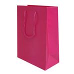 250mm Fuchsia Matt Laminated Carrier Bags
