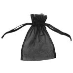 Small Black Organza Bags