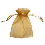 Medium Gold Organza Bags