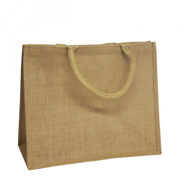 410mm Padded Handle Natural Jute Bags