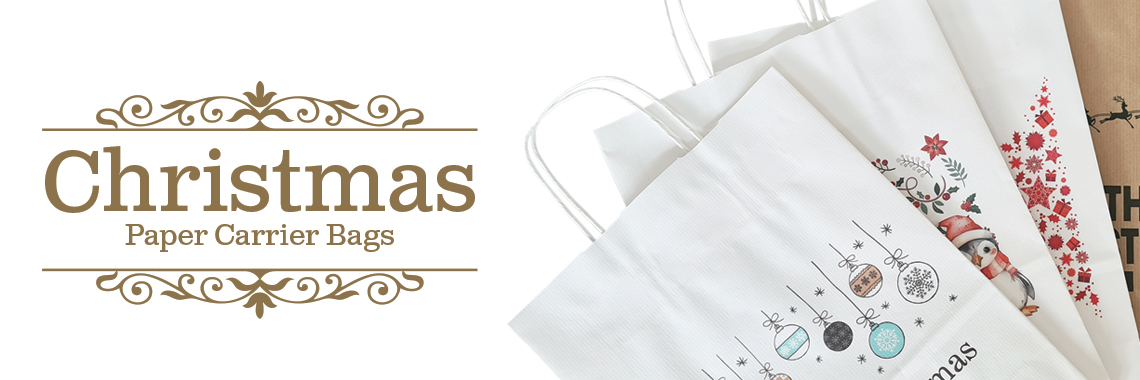 Paper Christmas Carrier Bags