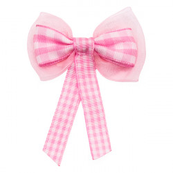 Baby Pink Gingham Bows