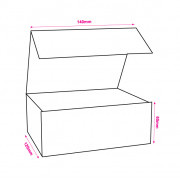 120x140x65mm Small White Magnetic Boxes