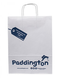 Printed Twisted Handle Paper Carrier Bags