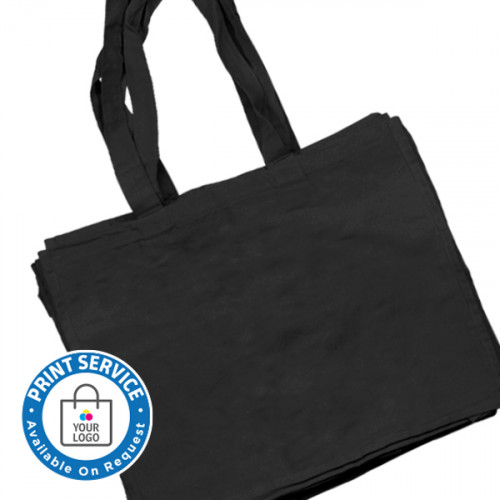 Large Black Canvas Bags