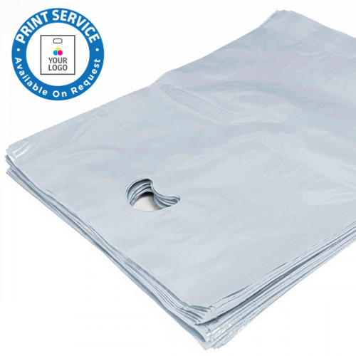 15x18in Clear Polythene Carrier Bags