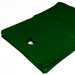 Dark Green Polythene Carrier Bags