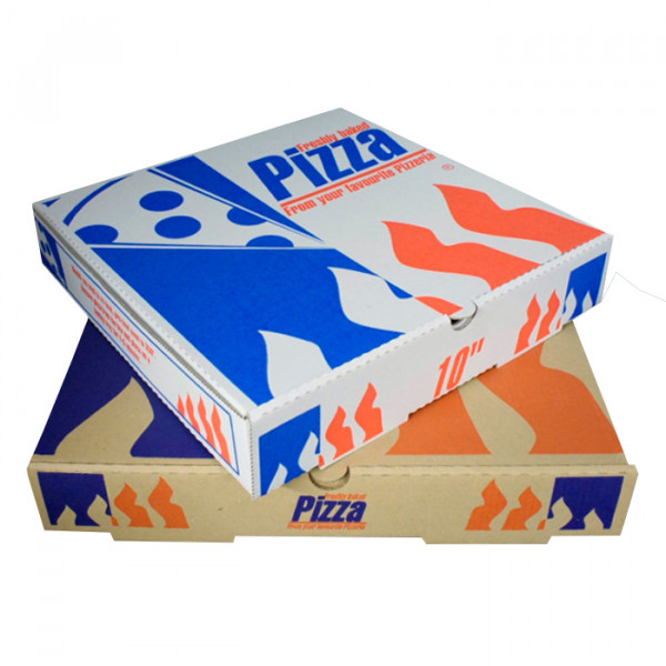 9 Printed Pizza Boxes from stock UK. As used by Pizza shops across the UK