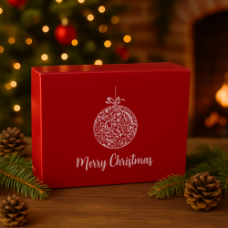 160mm Red Bauble Christmas Boxes
