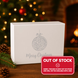 220mm White Bauble Christmas Boxes 220mm White Bauble Christmas Boxes