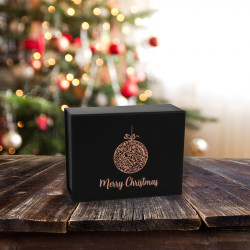 120mm Black Bauble Christmas Boxes