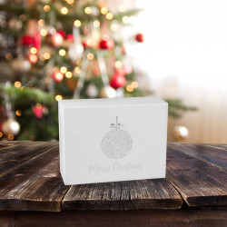 120mm White Bauble Christmas Boxes