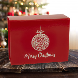220mm Red Bauble Christmas Boxes