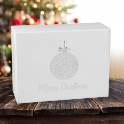 220mm White Bauble Christmas Boxes