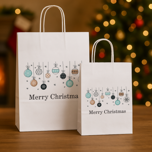 240mm Bauble Christmas Carrier Bags