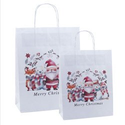 240mm Santa's Friends Christmas Carrier Bags