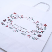 240mm Christmas Border Carrier Bags