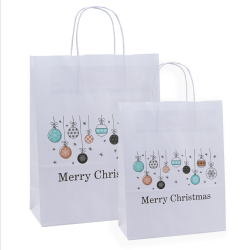 240mm Bauble Bauble Christmas Carrier Bags