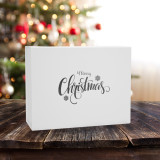 Merry Christmas White Gift Box 160mm
