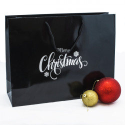 Christmas Laminated Carrier Bags