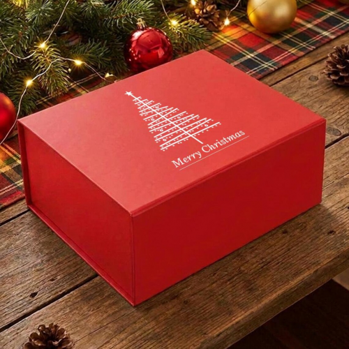 160mm Red Modern Christmas Tree Gift Boxes 160mm Red Modern Christmas Tree Gift Boxes