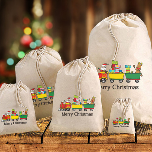 Toy Printed Cotton Sacks