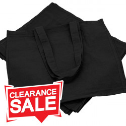 Large Black Cotton Bags *Clearance*