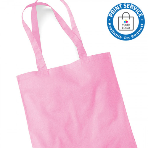 Pink Cotton Bags Long Handles
