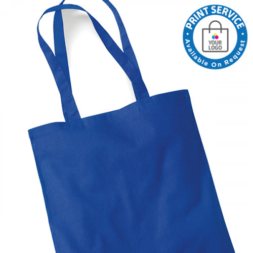 Royal Blue Cotton Bags Long Handles