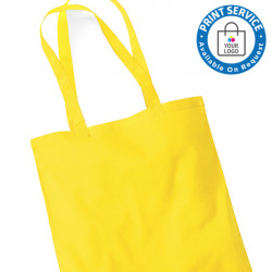 Yellow Cotton Bags Long Handles