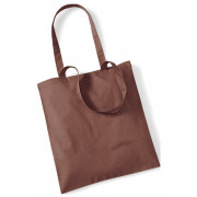 Brown Cotton Bags Long Handles