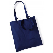 Blue Cotton Bags Long Handles