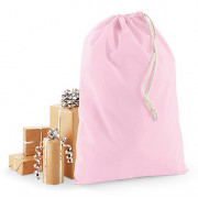 250mm Pink Cotton Drawstring Bags 