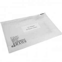 300mm White Eco Mailing Bags