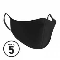 Black Washable Face Masks (Pack 5)