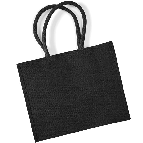 Black Jute Bags from stock at Midpac Bags, or Printed Jute Bags