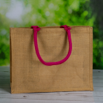 Coloured Handle Jute Bags Coloured Handle Jute Bags