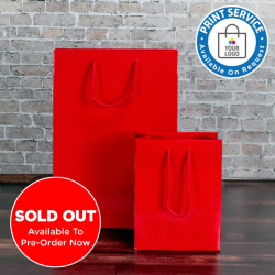 Medium Red Gloss Paper Carrier Bags