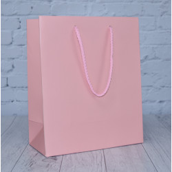 Baby Pink Matt Paper Bags