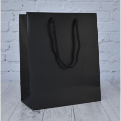 Black Matt Paper Carrier Bags