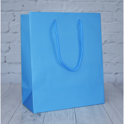 Pacific Blue Matt Paper Bags