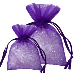 Purple Organza Bags