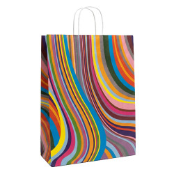 Large 70s Design Paper Carrier Bag Large 70s Design Paper Carrier Bag