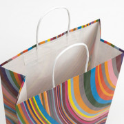 Large 70s Design Paper Carrier Bag Large 70s Design Paper Carrier Bag