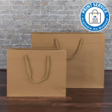 400mm Brown Paper Carrier Bags