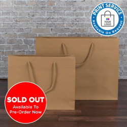 400mm Brown Paper Carrier Bags 400mm Brown Paper Carrier Bags