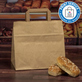 320mm Brown Wide Based Paper Carrier Bags