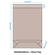 360x80x560mm Paper Mailing Bags