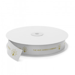 Hive Candle Printed Grosgrain Ribbon Hive Candle Printed Grosgrain Ribbon
