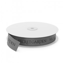 Secret Garden Printed Ribbon - Grey(0015)